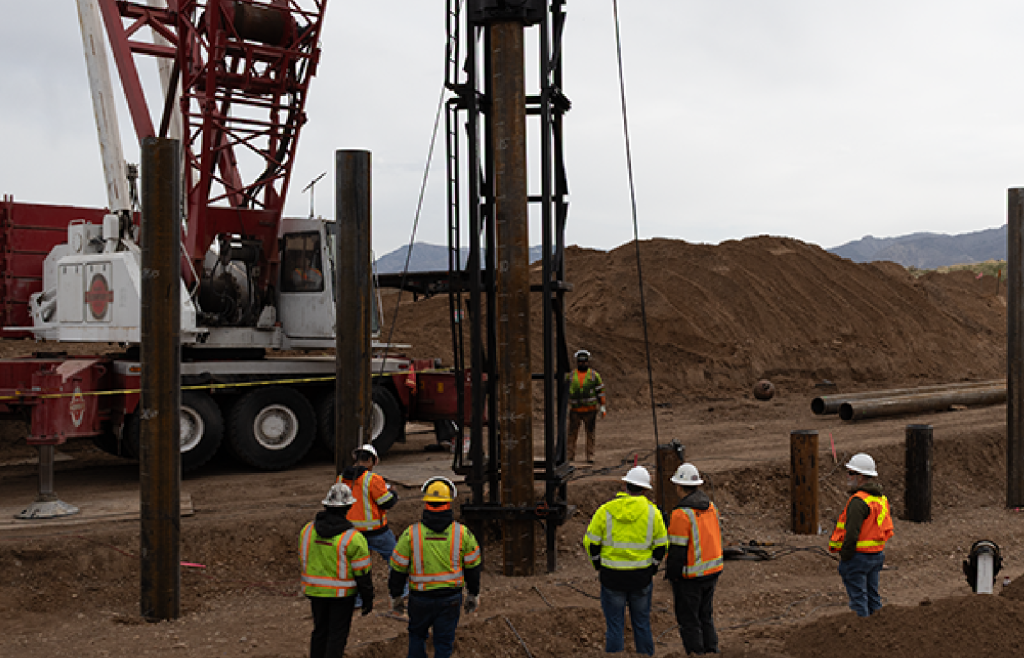 an image of Wadsworth construction workers and construction equipment